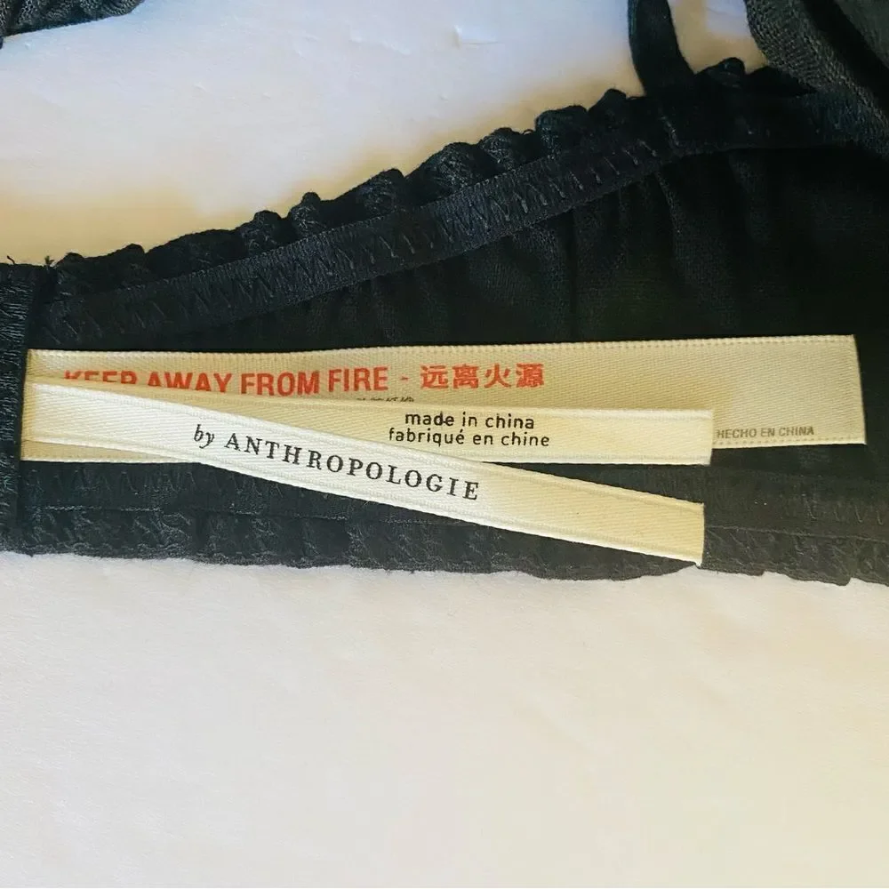 Anthropologie Ruched Sweetheart Bralette Sz XL NWT